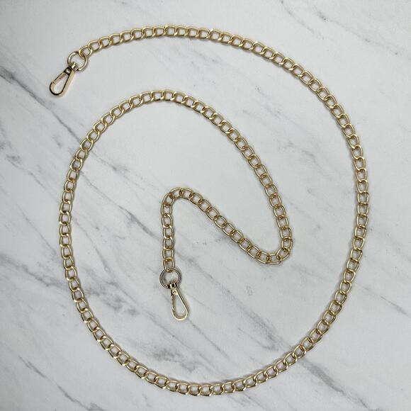 Gold Tone Chain Link Purse Handbag Bag Replacement Strap - Picture 1 of 14